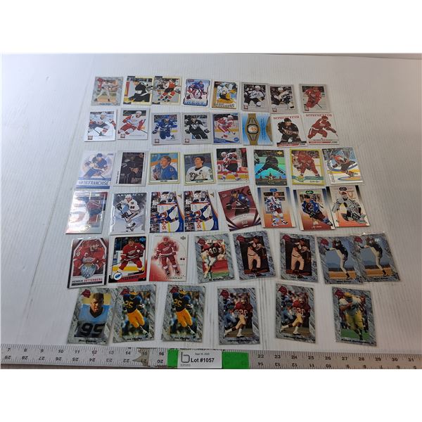 Miscellaneous Sports Cards- Hockey, Baseball, Football, Cannot Authenticate