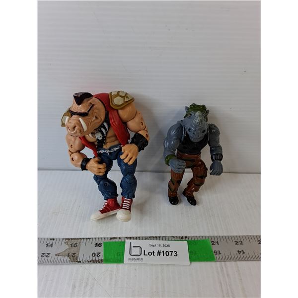 (2) TMNT Figurines- Bebop & Rocksteady