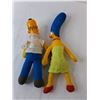 Image 2 : (2) Simpsons Stuffed Figurines- Homer & Marge Up to 14"