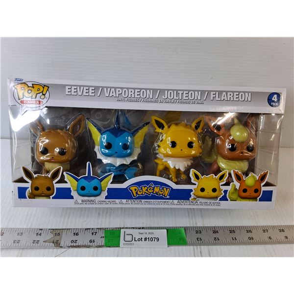 (4) Funko Pop Pokemon Figurines- NIB