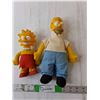 Image 1 : (2) Simpsons Figurines- Homer & Lisa- Some Markings Up to 11"