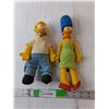 Image 1 : (2) The Simpsons Figurines- Homer & Marge Up to 12" Tall