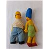 Image 2 : (2) The Simpsons Figurines- Homer & Marge Up to 12" Tall