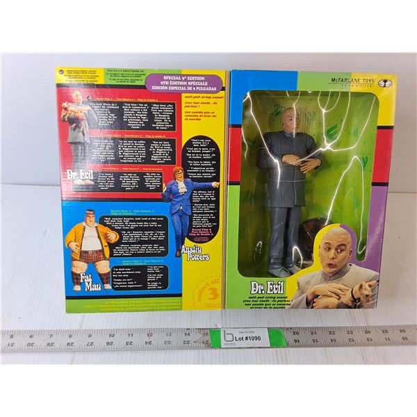 Dr. Evil Figurine with Sound Effect, Approx. 8.5" - Appears NIB