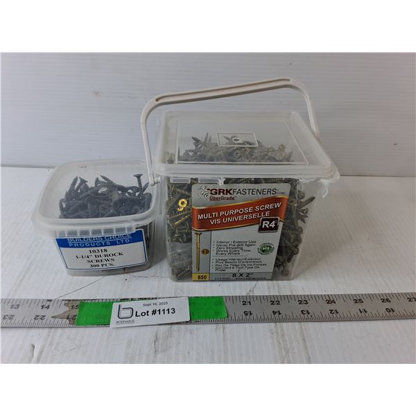 Screws- 8 x 2" & 1 1/4"