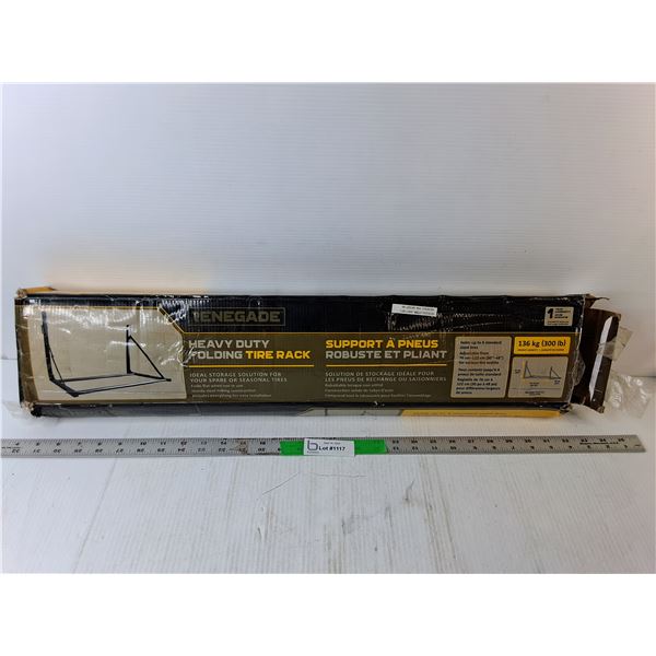 Folding Tire Rack 30"-48"  -  PICK UP