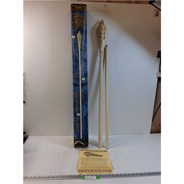 Gandalf The White Staff - Some Wear/Glue as Pictured  -  PICK UP