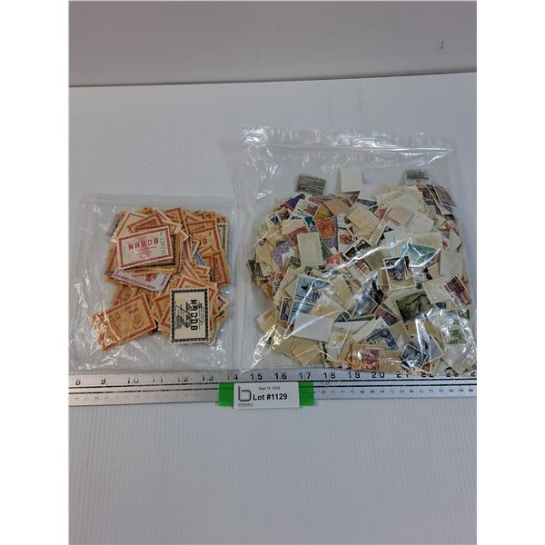 Stamp Collection Stamps & Vintage Nabob Coupons