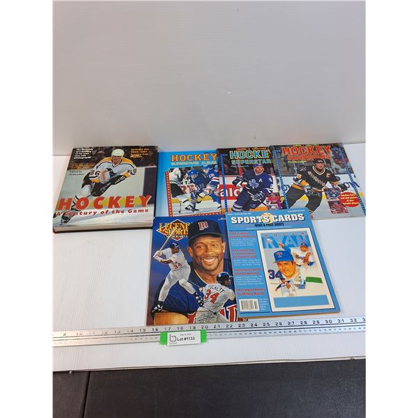 (6) Sports Books: 1990's Editions, Baseball & Hockey