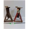 Image 1 : (2) Jack Stands, 4,000lb Capacity - 12" x 8" x 8" -  PICK-UP
