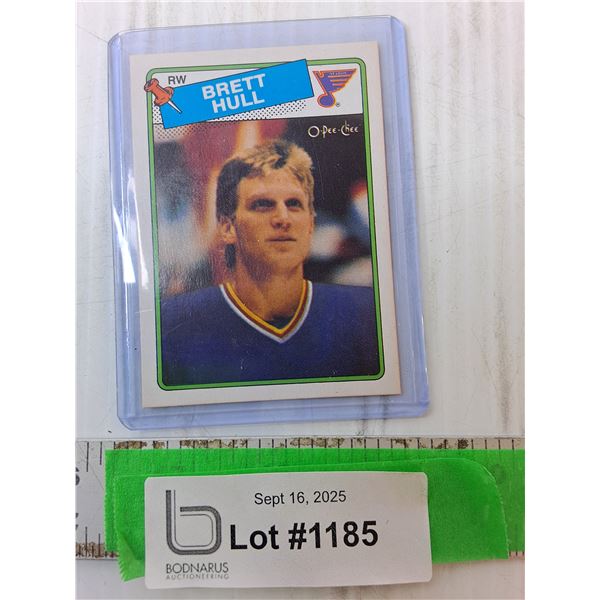 Brett Hull O-Pee-Chee Hockey Card, Cannot Authenticate