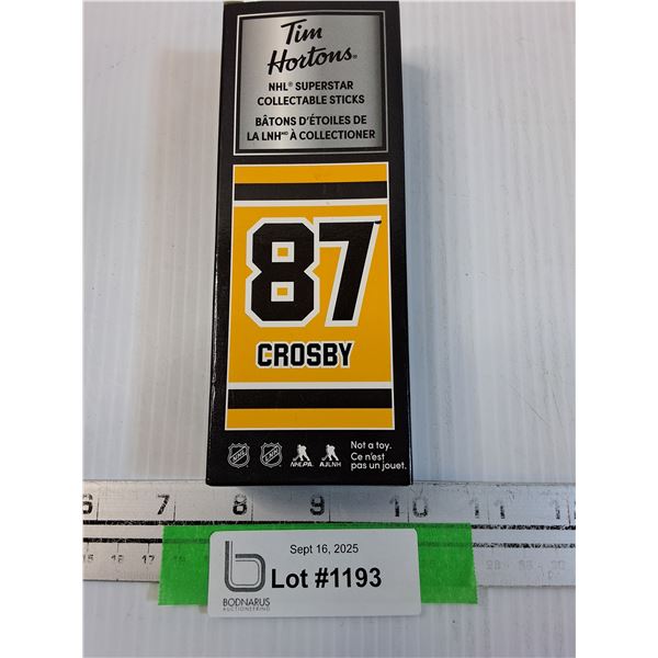 Tim Hortons Sidney Crosby NHL Superstar Collectable Hockey Stick - 6" Long - 2019 Edition - CANNOT G