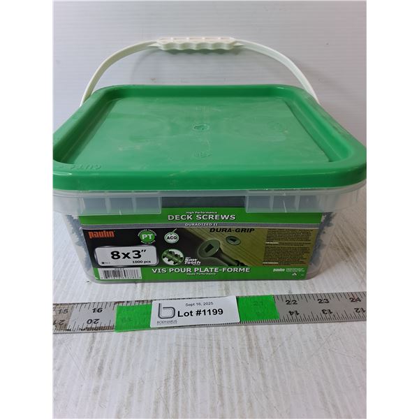 Lot of 8 x 3" Deck Screws