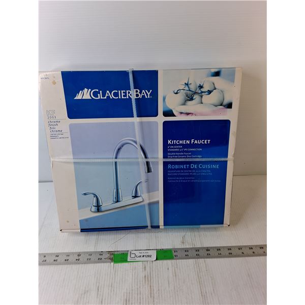 Glacier Bay Double Handle Kitchen Faucet- Sealed