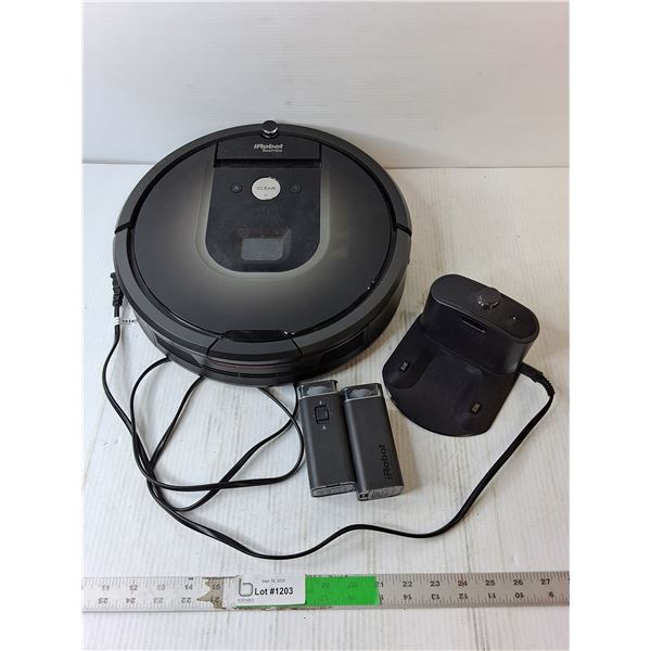 iRobot Vacuum, Charger & (2) Wall Barriers- Takes a Charge
