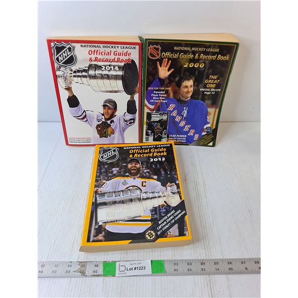 (3) NHL Official Guides & Record Books- 2000/ '12/'14