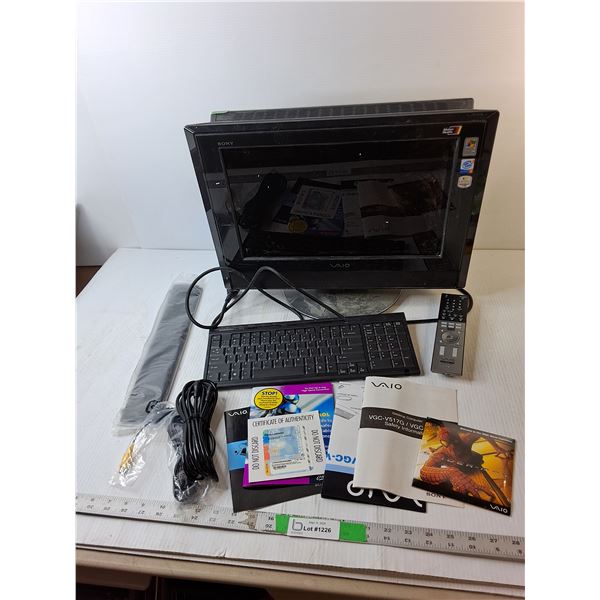 VAIO Monitor- Powers On, Keyboard, Mouse, Remote -  Pickup Preferred