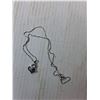 Image 2 : Silver Colored Necklace with Heart Pendant