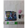 Image 1 : (2) Pokemon Scarlet & Violet Trading Card Packs- Opened, Cannot Autheticate & (3) Skechers Model Hat