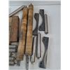 Image 3 : Curved Brackets, Cylindrical Rollers, Wooden Blocks, Wire Brush Wheel, Misc