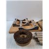 Image 4 : Curved Brackets, Cylindrical Rollers, Wooden Blocks, Wire Brush Wheel, Misc