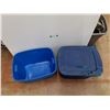 Image 4 : **(2)  Plastic Storage Totes 24" x 18" x 15", Cannot Ship