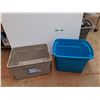 Image 1 : **(2) Plastic Storage Totes - 24" x 18" x 15" , Cannot Ship