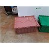 Image 2 : **(2) Plastic Storage Totes - 22" x 15" x 13", Cannot Ship