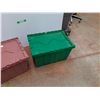 Image 3 : **(2) Plastic Storage Totes - 22" x 15" x 13", Cannot Ship