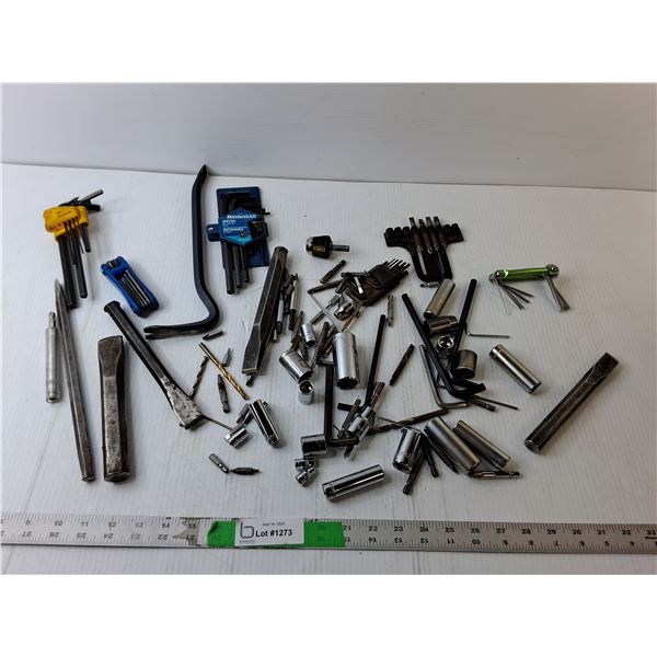 Hex Key Set, Sockets, Chisels, Misc.