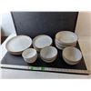 Image 1 : Stoneware Dish Set- (8) Plates, (8) Bowls, (3) Porcelana Bowls
