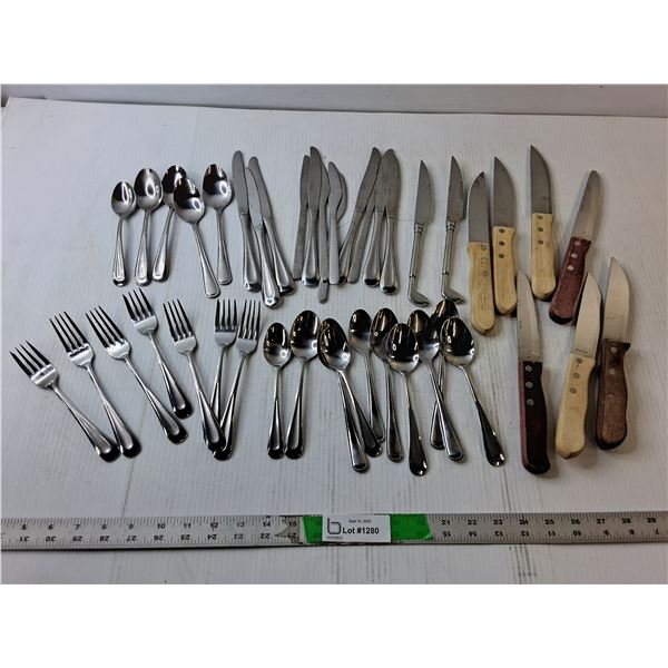 Cutlery- Forks, Spoons, Knives- 2 Golf Themed