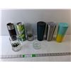 Image 1 : (2) Sask Grey Cup Mugs, (5) Waterbottles/ Travel Mugs- Starbucks, 7Up
