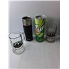 Image 3 : (2) Sask Grey Cup Mugs, (5) Waterbottles/ Travel Mugs- Starbucks, 7Up