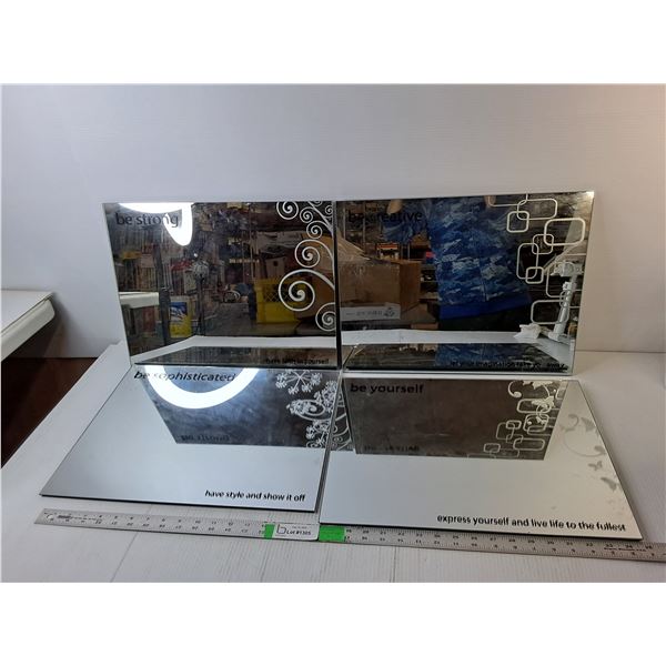 (4) Inspirational Mirrors 17.75" x 13.75"  - PICK UP
