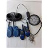 Image 1 : Night Rider Work Light- (4) Walkie Talkies & Charger- As Is, (2) MBX Eraser Wheels