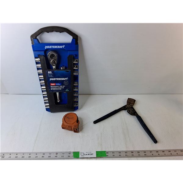 Mastercraft Mechanics' Tool Set, Tape Measure, Wire Cutters