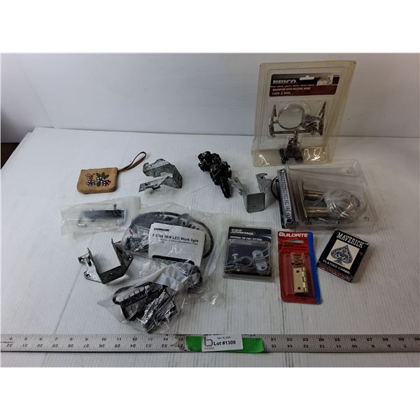 Magnifier, (3) LED Work Lights-Untested, Top Post Terminal, Misc.