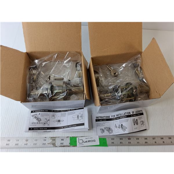 (2) Door Lever Sets- Appear New