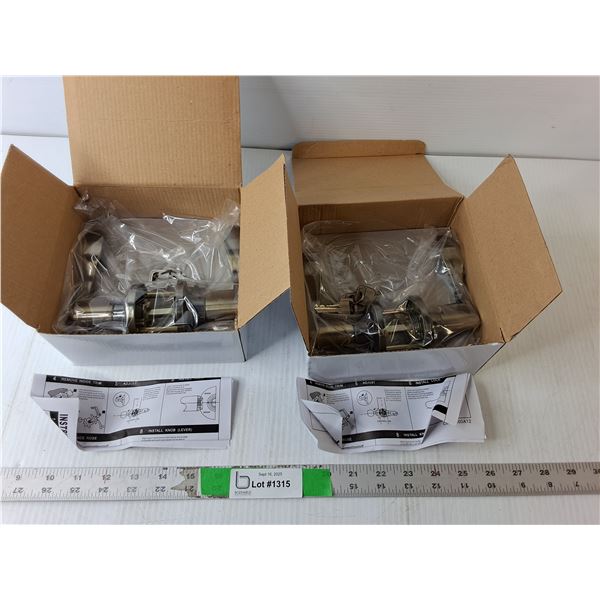 (2) Door Lever Sets- Appear New
