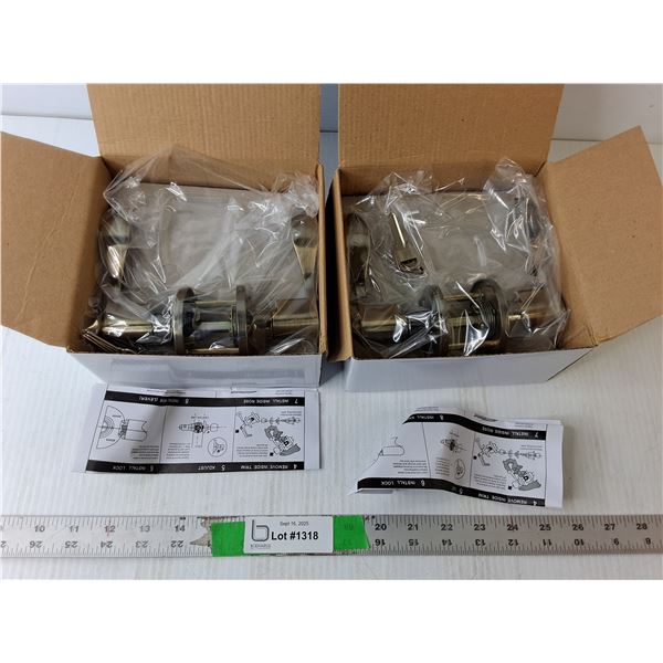 (2) Door Lever Sets- Appear New