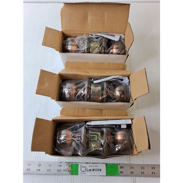 (3) Doorknob Sets- Appear New