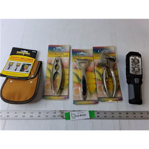 Kitchen Utensils, Tool Pouch, LED Flashlight