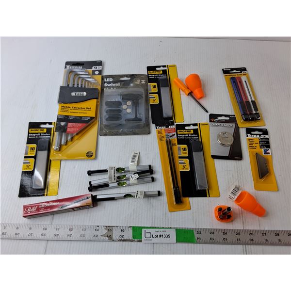 Metric Extractor Set, Swivel Light, Breakaway Knife Set- Sealed, Misc.