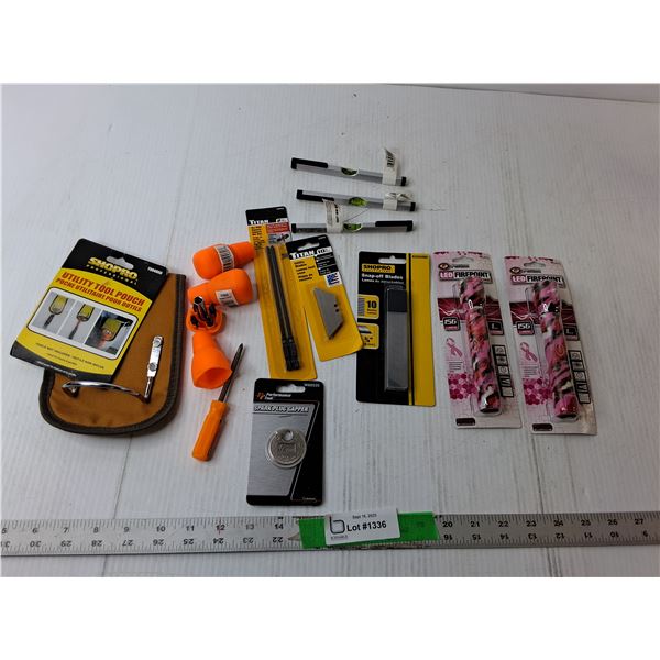 (2) Flashlights, Tool Pouch, Multiscrewdrivers, Misc.