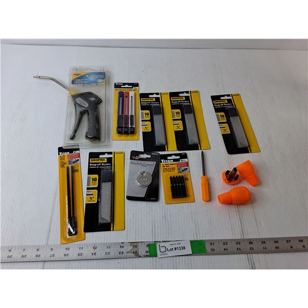 Safety Blow Gun, Snap-off Blades, Multiscrewdrivers