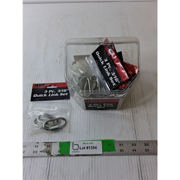 Lot of 3/16" Quick Link Sets