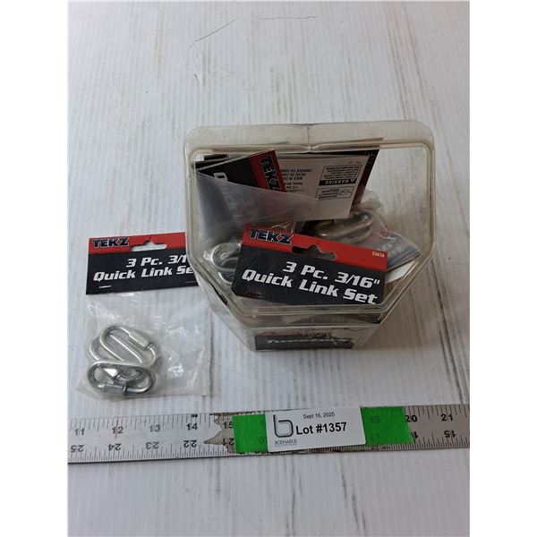 Lot of 3/16" Quick Link Sets