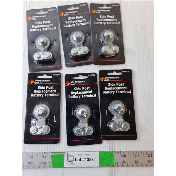 (6) Side Post Replacement Battery Terminals