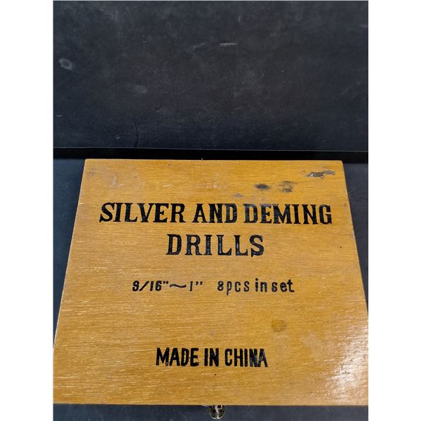 (8) pc Silver & Deming 9/16" - 1" Drill Bits